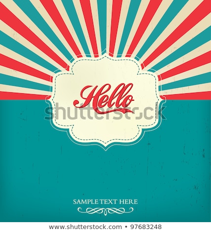 Foto d'archivio: Vector Retro Background Template With Stripes