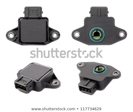 Stockfoto: Collage Of Four Throttle Position Sensor