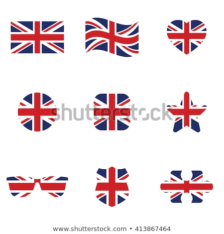 Foto stock: England Union Jack Flag Heart