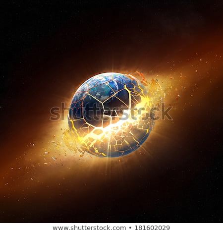 [[stock_photo]]: Planet Earth Explode In Space