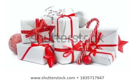 Сток-фото: Festive Ribbons Stack Isolated On White Background