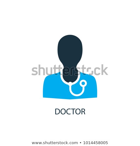 Stok fotoğraf: Doctor Man Icon 2 Colors