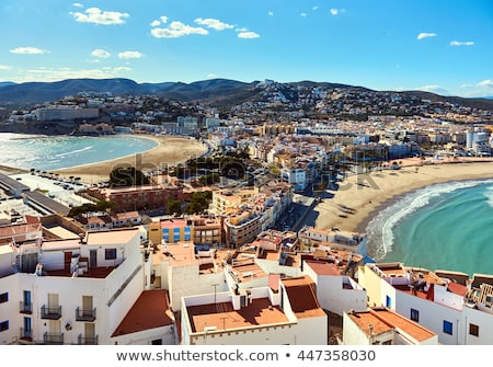 Stok fotoğraf: Peniscola Cityscape Costa Del Azahar Spain