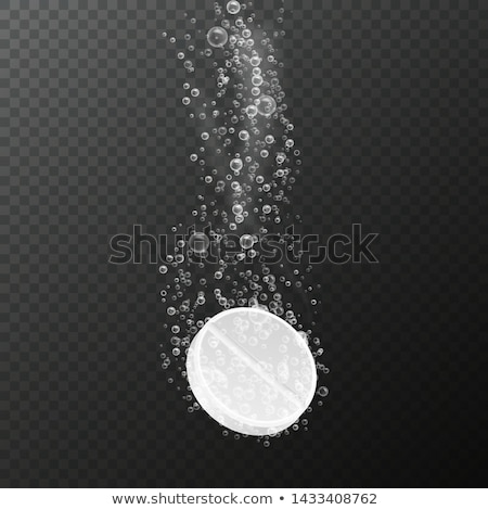 Stockfoto: Pill Pharmacy Isolated Medicinal Drugs On White Bubble