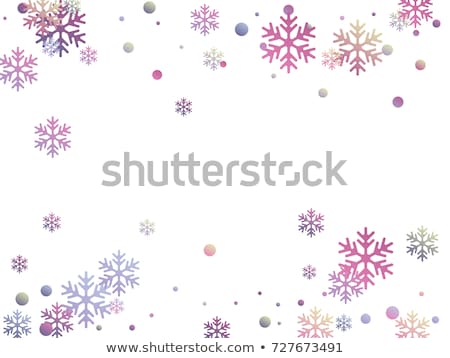 Stockfoto: Pink And Purple Snowfall Background