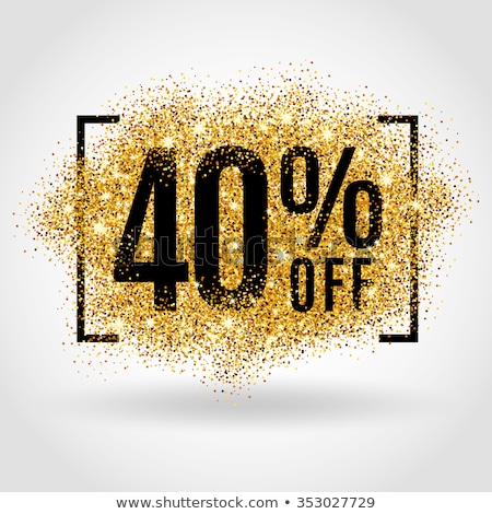 Foto stock: Sale  40 Percent Banner For Discount Sale Design Of Poster