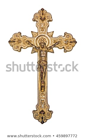 Foto stock: Golden Christian Cross