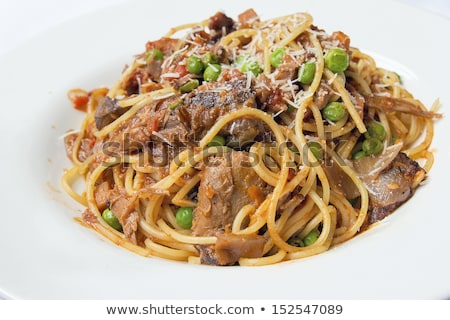 Сток-фото: Spaghetti With Braised Lamb