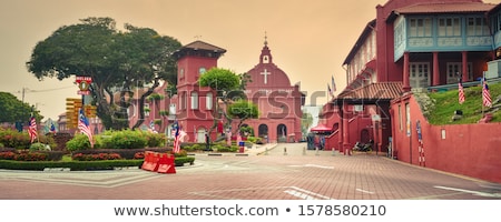 Foto stock: Malacca Cityscape Panorama