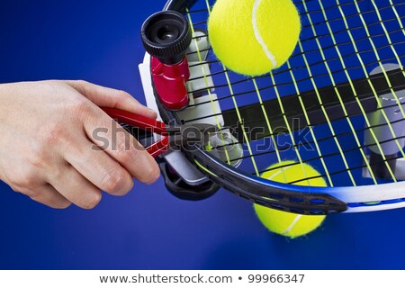 Repair Of A Tennis Racket ストックフォト © tab62