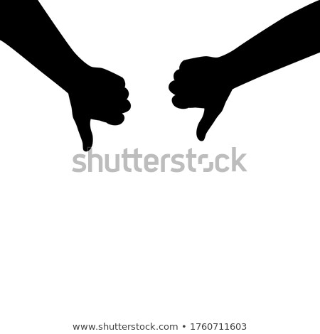 Stock fotó: Hand Showing Dislike Sign