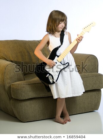 Girl Guitar Hero Stock foto © rCarner