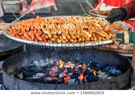 Stock fotó: Traditional German Sausages