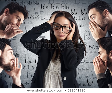 Foto stock: Woman From Too Much Chatter