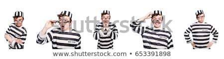 Stock fotó: The Funny Prison Inmate In Concept