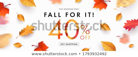 Foto stock: Autumn Sale Sbanner Background Design