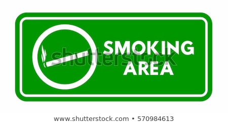 Stock photo: Smoking Area Sign