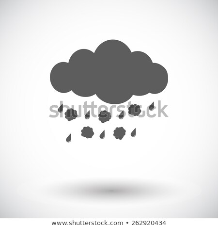 Сток-фото: Hagel Single Icon Vector Illustration