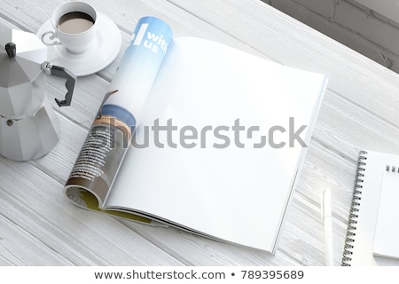 Stock photo: Blank Magazine On The Table