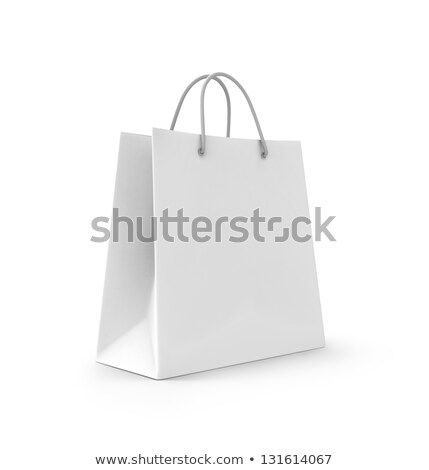 Сток-фото: White Shopping Bag 3d Rendering