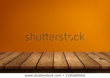 [[stock_photo]]: Orange Halloween Background With White Wooden Board Perspective