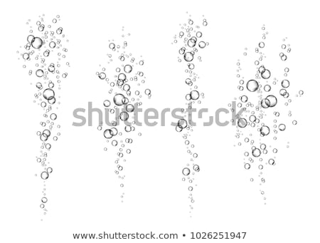 Stock photo: Fizzy Champagne Drink Isolated On White Background Air Bubbles Vector