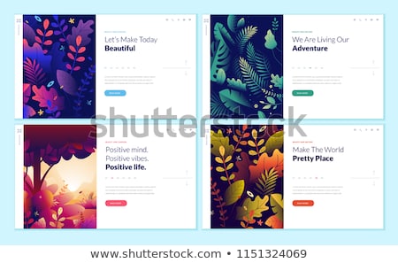 Stockfoto: Organic Shop Social Media Vector Banner Template