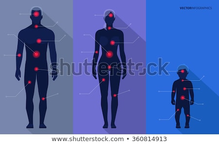 Stock photo: Silhouette Of Human Body
