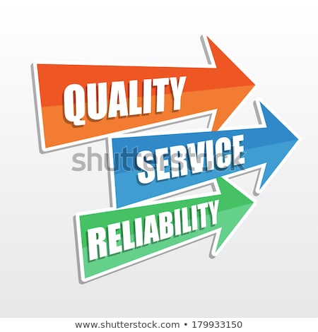 Stock foto: Quality Service Reliability In Arrows