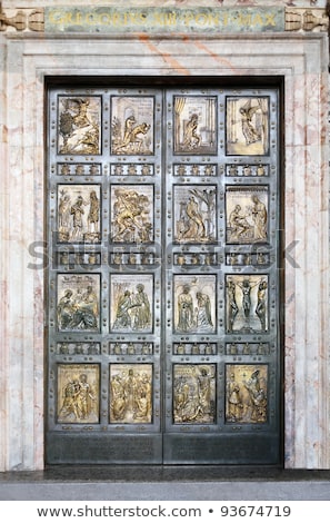 Foto stock: Basilica Doors