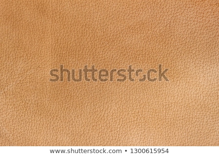 Stock photo: Orange Leather Texture Closeup