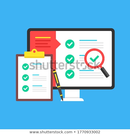 Foto stock: Ista · de · verificación · de · auditoría