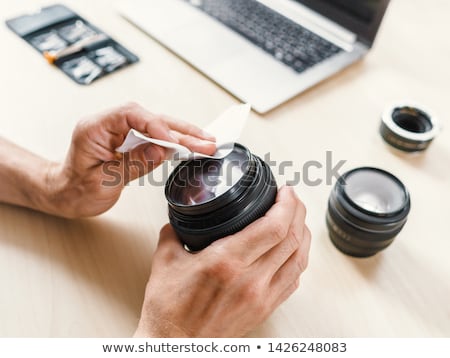 Stockfoto: Cleaning Of A Camera