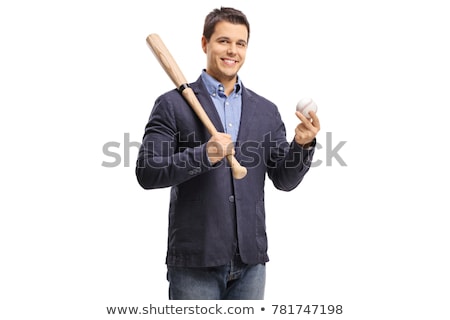 ストックフォト: Businessman Holding Baseball Bat