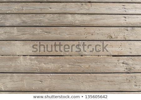 Stock fotó: Wood Flooring Over The Sand Beach