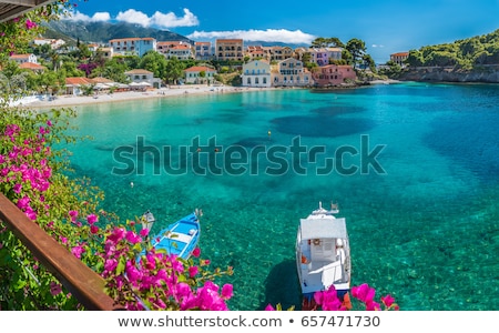 Stock fotó: Landscape Rocky Coast Kefalonia Greece