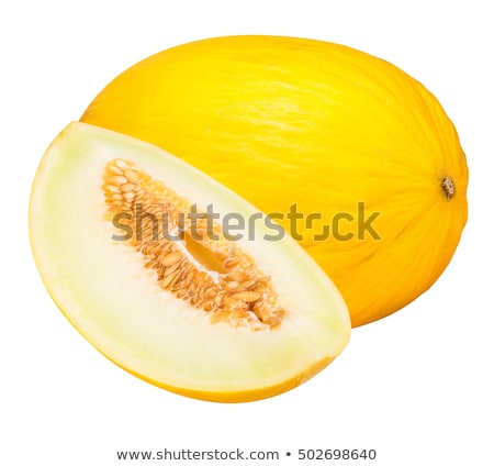 Stockfoto: Yellow Melon Half And Slices