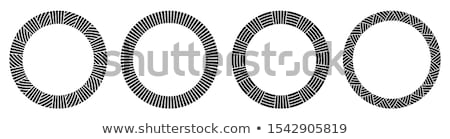 Stock photo: Set Of Circular Ornaments Round Symmetrical Patterns Isolated O