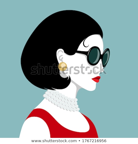 Zdjęcia stock: Woman Wearing A Glamorous Red Dress