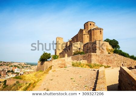 Foto stock: View From A Castle Of Cardona Spain