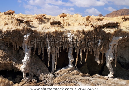 Foto stock: Salt Refinery In The Dead Sea In Israel
