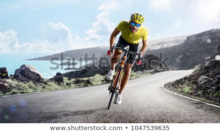 Foto stock: Arrera · de · bicicletas · de · movimiento · borroso