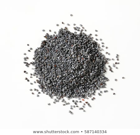 ストックフォト: Whole Black Poppy Seeds
