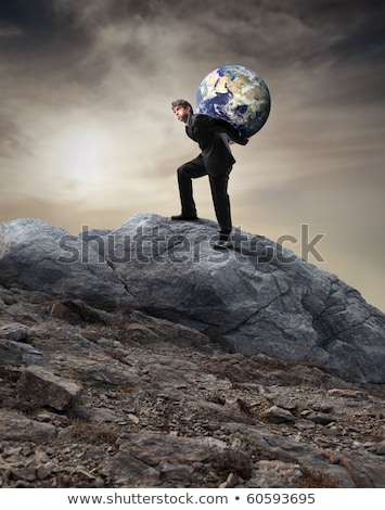 [[stock_photo]]: Man Carrying Planet Earth