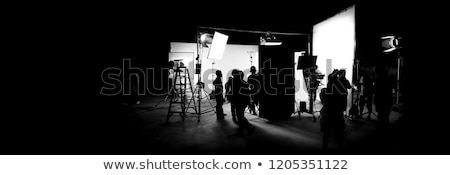 Stok fotoğraf: Behind The Scenes Of Video Production Shooting Studio