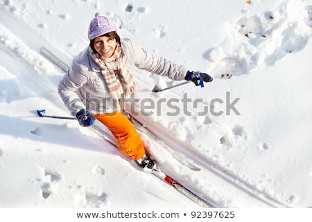 Middle Aged Woman Skiing Stock photo © Pressmaster