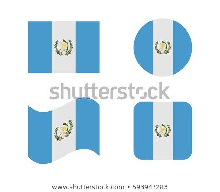 Square Icon With Flag Of Guatemala Stock foto © noche