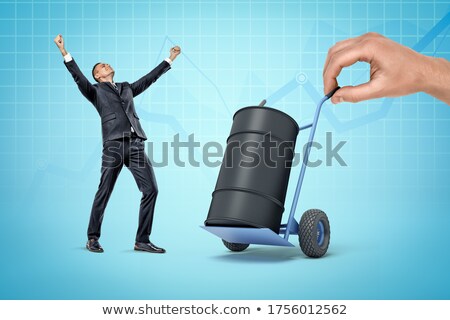 Foto stock: Man With A Very Big Barrel