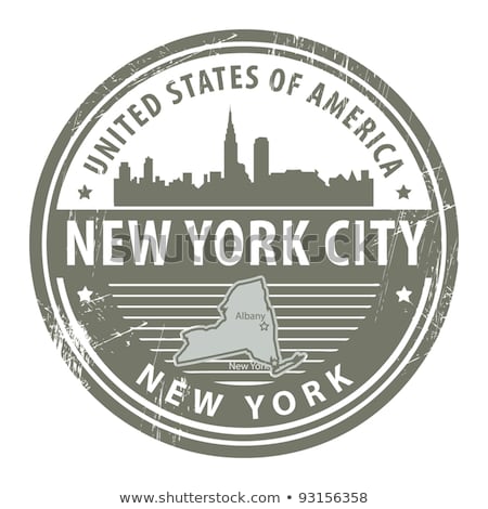 Stock photo: New York City Skyline On Grunge Background Illustration