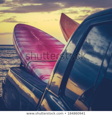 Stock photo: Dusk Beach Pickup